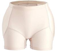 ruguo Glutei Senza Cuciture Slip Push up Glutei Mutandine Mutande da Donna Imbottite per Sollevare Il Culo Mutandine da Culo finte con Rinforzo per Anca (Color : Beige, Size : L)