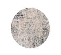 RugVista Atlas, Tappeto, Tappeti moderni, Ø 200 cm, Rotonda, Pelo medio, Soggiorno, Sala da pranzo, Camera letto, Lavabile solo a secco, oeko_tex_100, Grigio/Beige