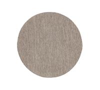 RugVista Cameron Tappeto per interni ed esterni, Rotonda, Ø 100 cm, Marrone