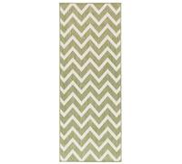 RugVista Capri, Tappeto per interni ed esterni, Tappeti moderni, 200 x 80 cm, Rettangolare, Pelo corto, Cucina, Corridoio, Porch, Lavabile solo a mano, Resistente ai raggi UV, Oliva