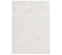 RugVista Chaima, Tappeto Moderno, Pelo Medio, 200 x 300 cm, Rettangolare, Qualità cert. OEKO-TEX Standard 100, PP/Poliestere, Corridoio, Camera da Letto, Cucina, Salotto, Ufficio, Crema/Beige