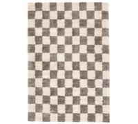 RugVista Chessie, Tappeto Moderno, Pelo Corto, 200 x 300 cm, Rettangolare, Qualità cert. OEKO-TEX Standard 100, PP, Corridoio, Camera da Letto, Cucina, Salotto, Ufficio, Grigio/bianco sporco