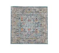 RugVista Chillon, Tappeto, Tappeti moderni, 200 x cm, Quadrata, Pelo medio, Soggiorno, Sala da pranzo, Camera letto, Cucina, Lavabile solo a secco, oeko_tex_100, Chiaro Blu/Multi