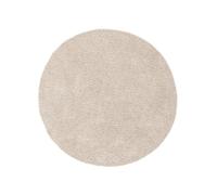 RugVista Comfy, Tappeto per bambini, Shaggy/Handloom, Ø 150 cm, Rotonda, Pelo medio, Cameretta, Lavabile solo a secco, Senza sostanze chimiche pericolose, Beige