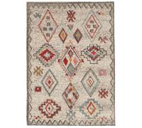 RugVista Fatima, Tappeto Berbero/Marocchino, Pelo Lungo, 120 x 180 cm, Rettangolare, Qualità cert. CARE & FAIR, Lana, Corridoio, Camera da Letto, Cucina, Salotto, Ufficio, Multicolore/Beige