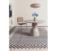 RugVista Gambit, Tappeto Moderno, Pelo Medio, 200 x 300 cm, Rettangolare, Qualità cert. OEKO-TEX Standard 100, PP/Poliestere, Corridoio, Camera da Letto, Cucina, Salotto, Ufficio, Crema/Nero