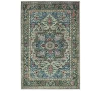 RugVista Georgia Oriental, Tappeto Moderno, Pelo Corto, 120 x 180 cm, Rettangolare, Qualità cert. OEKO-TEX Standard 100, Ciniglia, Corridoio, Camera da Letto, Cucina, Salotto, Ufficio, Verde