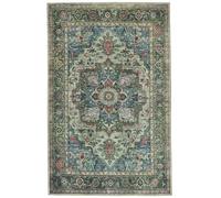 RugVista Georgia Oriental, Tappeto Moderno, Pelo Corto, 200 x 300 cm, Rettangolare, Qualità cert. OEKO-TEX Standard 100, Ciniglia, Corridoio, Camera da Letto, Cucina, Salotto, Ufficio, Verde