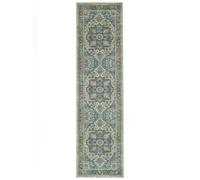 RugVista Georgia Oriental, Tappeto Moderno, Pelo Corto, 80 x 300 cm, Runner/Passatoia, Qualità cert. OEKO-TEX Standard 100, Ciniglia, Corridoio, Camera da Letto, Cucina, Salotto, Ufficio, Verde