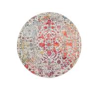 RugVista Kaleidoscope, Tappeto Moderno, Pelo Corto, ∅ 150 cm, Rotondo, Qualità cert. OEKO-TEX Standard 100, PP, Corridoio, Camera da Letto, Cucina, Salotto, Sala da Pranzo, Ufficio, Multicolore