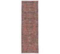 RugVista Khalifa Oriental, Tappeto Moderno, Pelo Corto, 80 x 250 cm, Runner/Passatoia, Qualità cert. OEKO-TEX Standard 100, Ciniglia/Iuta, Corridoio, Camera da Letto, Cucina, Salotto, Rosso