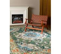 RugVista Leia, Tappeto Moderno, Pelo Corto, 160 x 230 cm, Rettangolare, Qualità cert. OEKO-TEX Standard 100, PP, Corridoio, Camera da Letto, Cucina, Salotto, Sala da Pranzo, Ufficio, Verde