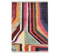 RugVista Markiz, Tappeto Moderno, Pelo Corto, 160 x 230 cm, Rettangolare, Qualità OEKO-TEX Standard 100, PP, Corridoio, Camera da Letto, Cucina, Salotto, Sala da Pranzo, Ufficio, Multicolore/Rosa