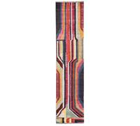 RugVista Markiz, Tappeto Moderno, Pelo Corto, 80 x 350 cm, Runner/Passatoia, Qualità cert. OEKO-TEX Standard 100, PP, Corridoio, Camera da Letto, Cucina, Salotto, Ufficio, Multicolore/Rosa