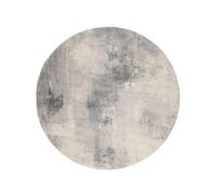 RugVista Mila, Tappeto Moderno, Pelo Corto, ∅ 200 cm, Rotondo, Qualità cert. OEKO-TEX Standard 100, PP, Corridoio, Camera da Letto, Cucina, Salotto, Sala da Pranzo, Ufficio, Grigio