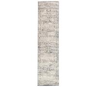 RugVista Miran, Tappeto Moderno, Pelo Corto, 80 x 350 cm, Runner/Passatoia, Qualità cert. OEKO-TEX Standard 100, PP, Corridoio, Camera da Letto, Cucina, Salotto, Sala da Pranzo, Ufficio, Grigio