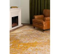 RugVista Nadia, Tappeto Moderno, Pelo Corto, 200 x 300 cm, Rettangolare, Qualità cert. OEKO-TEX Standard 100, PP, Corridoio, Camera da Letto, Cucina, Salotto, Sala da Pranzo, Ufficio, Giallo
