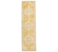 RugVista Nadia, Tappeto Moderno, Pelo Corto, 80 x 300 cm, Runner/Passatoia, Qualità cert. OEKO-TEX Standard 100, PP, Corridoio, Camera da Letto, Cucina, Salotto, Sala da Pranzo, Ufficio, Giallo