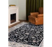 RugVista Nain Florentine, Tappeto Nain Orientale, Pelo Corto, 140 x 200 cm, Rettangolare, Qualità cert. OEKO-TEX Standard 100, PP/Poliestere, Corridoio, Camera da Letto, Cucina, Salotto, Blu scuro