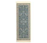 RugVista Nain Florentine, Tappeto Nain Orientale, Pelo Corto, 80 x 200 cm, Rettangolare, Qualità cert. OEKO-TEX Standard 100, PP/Poliestere, Corridoio, Camera da Letto, Cucina, Salotto, Azzurro