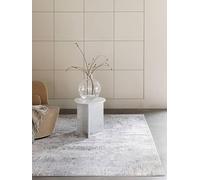 RugVista Ritz, Tappeto Moderno, Pelo Corto, 120 x 180 cm, Rettangolare, Qualità cert. OEKO-TEX Standard 100, PP/Poliestere, Corridoio, Camera da Letto, Cucina, Salotto, Ufficio, Grigio chiaro