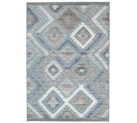 RugVista Sabine, Tappeto per interni ed esterni, Tappeti moderni, 230 x 160 cm, Rettangolare, Pelo medio, Porch, Lavabile solo a mano, Resistente ai raggi UV, Blu