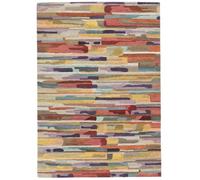 RugVista Sense, Tappeto Moderno, Pelo Medio, 140 x 200 cm, Rettangolare, Qualità cert. CARE & FAIR, Lana, Corridoio, Camera da Letto, Cucina, Salotto, Sala da Pranzo, Ufficio, Multicolore