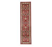 RugVista Shirvan Kazak, Tappeto Ziegler/Kazak, Pelo Corto, 80 x 300 cm, Runner/Passatoia, Qualità cert. OEKO-TEX Standard 100, PP, Corridoio, Camera da Letto, Cucina, Salotto, Ufficio, Rosso/Beige