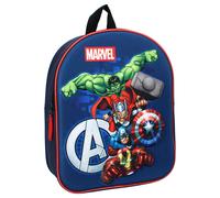 Rugzak 3D Avengers vedere la luce, Blu marino, 32x26x11 cm