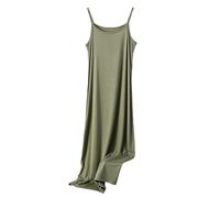 RUHANE Camicia da Notte da Donna Senza Maniche Lunga Camicia da Notte Abito da Notte Plus Size Sleepshirt Chemise Lounge Dress XL-8XL,Army Green,8XL