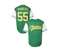 Ruhao 55 Kenny Powers Eastbound and Down Movie - Maglia da baseball - Verde - S