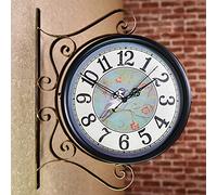 RUHEN Orologi da Giardino per Esterni, da Appendere su Entrambi i Lati