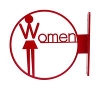 RUHEN Targa per WC intagliata, Targa per WC montata a Parete, Cartello con Guida a Parete, Targa con Icona e Lettera, targhe, cartelli