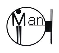 RUHEN Targa per WC intagliata, Targa per WC montata a Parete, Cartello con Guida a Parete, Targa con Icona e Lettera, targhe, cartelli