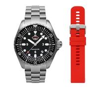 ruhla 4960M-2_Set orologio subacqueo, Nero, Classico