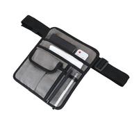 Ruhnjyg Borsa per cameriere, borsa per accessori da cameriere, borsa per denaro e grembiule da ristorante, con cintura regolabile, portapenne e porta assegni (20 x 25 cm)