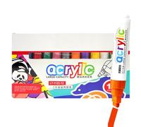 Ruhnjyg Pennarelli da disegno, pennarelli artistici per adulti, testa da 8 mm, multicolore, a prova di sbavature, bifacciali, impermeabili, lavabili per scrapbooking, unghie da viaggio per adulti