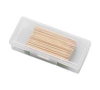 Ruhnjyg Porta batuffolo di cotone, contenitore per batuffolo di cotone - Scatola porta cotton fioc da viaggio | Contenitore trasparente per organizer per gioielli, scatola per per gioielli