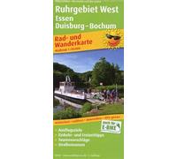 Ruhrgebiet West, Essen, Duisburg - B: Rad- und Wanderkarte mit Ausflugszielen, Einkehr- & Freizeittipps