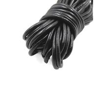 RUHTEUO 2 Metri caffè/Rosso/Marrone Cordoncini di Cuoio Genuini Naturali 3mm Rotondo/Piatto Corda Perline for Collana Materiali Gioielli Fai da Te(13)