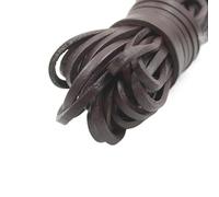 RUHTEUO 2 Metri caffè/Rosso/Marrone Cordoncini di Cuoio Genuini Naturali 3mm Rotondo/Piatto Corda Perline for Collana Materiali Gioielli Fai da Te(8)