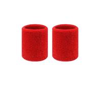 RUHTEUO 2 pezzi di asciugamano sportivo polsiere tennis fasce antisudore protezione polso for basket pallavolo padel fitness fasce antisudore polsiera(2pcs red 8 cm)
