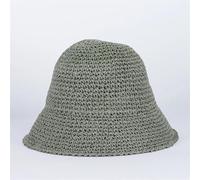 RUHTEUO Cappelli a secchiello in paglia intrecciata fatti a mano in tinta unita for le donne Cappellini da spiaggia vuoti estivi Cappello sole pieghevole for snapback all'aperto(11)