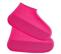 RUHTEUO Copriscarpe impermeabili Copriscarpe antipioggia riutilizzabili, impermeabili, in silicone, for esterni, antiscivolo, resistenti all'acqua(Pink,41-46)
