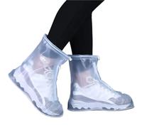 RUHTEUO Copriscarpe impermeabili Copriscarpe impermeabile in silicone, copriscarpe antipioggia antiscivolo, resistente all'usura, spesso(Color 1,XXS(30-31))