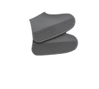 RUHTEUO Copriscarpe impermeabili Copriscarpe impermeabili antipioggia riutilizzabili antiscivolo elastici alti Stivali da pioggia adatti all'esterno(Grey,M)