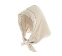 RUHTEUO Foulard invernale Caldo cappuccio scialle Giù Sciarpa di cotone Triangolo Puff da donna Cappello antivento ispessito Cappuccio collo esterno per il motociclismo(Beige)