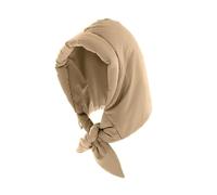 RUHTEUO Foulard invernale Caldo cappuccio scialle Giù Sciarpa di cotone Triangolo Puff da donna Cappello antivento ispessito Cappuccio collo esterno per il motociclismo(Khaki)