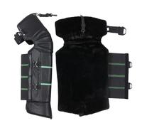 RUHTEUO Ginocchiere termiche Ginocchiera protettiva for moto antivento con strisce riflettenti Protezione for ginocchio da sci allungata invernale Ginocchiere termiche per inverno