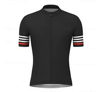 RUHTEUO Maglia da ciclismo Maglia a maniche corte Imposta abbigliamento da ciclismo estivo Pantaloncini con bretelle da triathlon Camicia da completo(3,XXL)